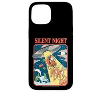 Silent Night Christmas UFO Sarcastic Retro Funny Adult Humor Carcasa para iPhone 15