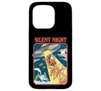 Silent Night Christmas UFO Sarcastic Retro Funny Adult Humor Carcasa para iPhone 15 Pro