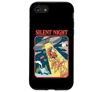 Silent Night Christmas UFO Sarcastic Retro Funny Adult Humor Carcasa para iPhone SE (2020) / 7 / 8