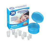 Silent Nights Solución para dejar de roncar al instante y aliviar los trastornos del sueño, 4 respiradores nasales, se incluye estuche de viaje