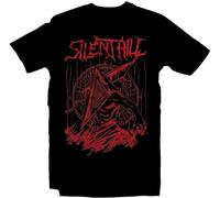 Silent Red Thing T Shirt Silent Hill Pyramid Head Heavy Metal Band Tee Horror Shirt Video Game Shirt Movie Retro Tee for Men, Negro , L