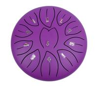 Silent Symphony - Tambor de lluvia de chakras de 6 pulgadas, 11 notas for un respiro limpio al aire libre(Purple)