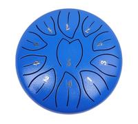 Silent Symphony - Tambor de lluvia de chakras de 6 pulgadas, 11 notas for un respiro limpio al aire libre(Blue)