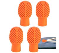 Silent Tips - Juego de 4 puntas de silicona para baquetas de tambor silenciadas, accesorios para instrumentos musicales