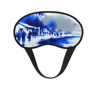 Silent Town - Antifaz para dormir, suave, transpirable, para viajes, yoga, meditación, camping, uso