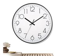 Silent Wall Clock, 10 pulgadas Battery Operated Display, no Ticking Modern Timepiece, Clear Easy-to-Read Numbers, for Homeowners Renters Living Room Bedroom Kitchen Bathroom Workplace Classroom Gym