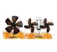 Silent Wood Stove - Fan Fireplace Non, Electric Pellet Wood Burning | Stove Eco Friendly Efficient Heat Distribution, Durable Fireplace Accessory, Easy Use Heat Circulator, Home Heating Tool