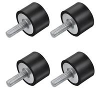Silentblock 4 Piezas Bobinas M8 Antivibración Aislador Soportes Goma Amortiguador Montajes Aisladores de Goma Bobina Anti Vibración Aislador para un Generador Aire Acondicionado