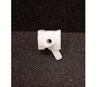 SilentGliss - Soporte de techo, pared o cerradura con palanca de plástico, 22 x 20 mm, soporte de repuesto compatible con SilentGliss, para rieles con espacio de enganche de 1 cm (5 unidades)
