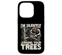Silently Judging Your Trees Funny Arborist Gift For Men Carcasa para iPhone 14 Pro