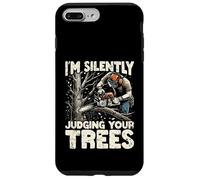 Silently Judging Your Trees Funny Arborist Gift For Men Carcasa para iPhone 7 Plus/8 Plus