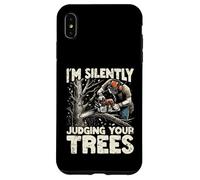 Silently Judging Your Trees Funny Arborist Gift For Men Carcasa para iPhone XS MAX