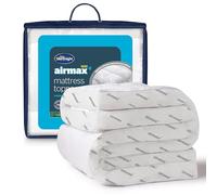 Silentnight Airflow 1000 - Cubrecolchón extragrueso con Acolchado de 10 cm de Grosor, Laterales de Malla para Aumentar el Flujo de Aire y Correas elásticas, tamaño Super King, 200 x 180 cm