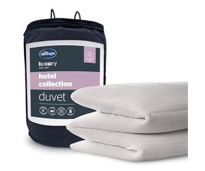 Silentnight Hotel Collection - Edredón Individual de 13,5 TOG, edredón de Invierno lujosamente Suave, Grueso, cálido y Acogedor, tamaño Individual, Color Blanco