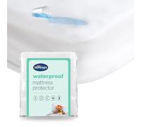 Silentnight Protector de colchón Impermeable, Almohadilla súper Suave de Lujo Que Protege tu Cama contra derrames, Protectores hipoalergénicos Lavables a máquina, Color Blanco, tamaño King