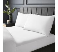 Silentnight Sábana Bajera de algodón Puro, Suave al Tacto, 200 Hilos, Extra Profunda de 40 cm, Transpirable, Esquinas elásticas, Lavable a máquina, tamaño matrimonial