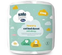 Silentnight Safe Nights - Edredón de Lujo para Cuna, 4 TOG, antialérgico, Suave, Transpirable, cómodo, cálido, para niños, niños pequeños, hipoalergénico y Lavable a máquina, 150 x 120 cm, Color