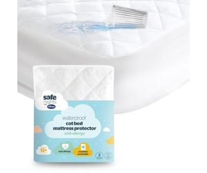 Silentnight Safe Nights - Protector de colchón Impermeable para Cuna