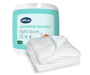 Silentnight Summer Breeze - Edredón doble de 2,5 tog, edredón ligero de verano de bajo tog, ideal para noches cálidas y personas que duermen con calor, hipoalergénico y lavable a máquina, doble, 200 x