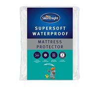 Silentnight Supersoft Quilted Waterproof Mattress Protector, Extra Deep Fitted Skirt, White, King