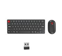 Silents Clicks - Juego de teclados redondos retro de 2,40 G, conectividad portátil para escritorio, oficina, viajes, silencios, clics, ergonómicos