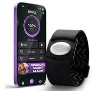 SilentWakeUp Reloj despertador silencioso portátil | Despertador vibratorio gradual para personas que duermen mucho, parejas y estudiantes | Alarma vibratoria | Cómodo brazalete de malla | Despierta a