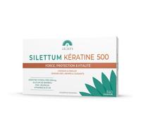 Silettum Queratina 500 Caja de 40 Comprimidos | Protege, Estructura y Realza el Cabello | Para Cabellos Sobreexigidos y Dañados | Laboratoire Jaldes