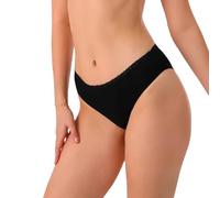 Sileu Bragas Menstruales Absorbentes Algodón Eco Certificado Máxima Protección Regla Flujo Abundante Pérdidas Postparto, Negro (XS, 1 ud)