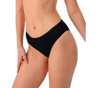 Sileu Bragas Menstruales Absorbentes Algodón Eco Certificado Máxima Protección Regla Flujo Abundante Pérdidas Postparto, Negro (M, Pack de 3)