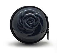 Sileu Case - Estuche para copas menstruales - Ideal para llevar tu tampón o copa menstrual de forma elegante y discreta en tu bolso o para viajes - Pequeño, 8 cm - Negro Holográfico