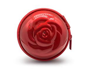 Sileu Case - Estuche para copas menstruales - Ideal para llevar tu tampón o copa menstrual de forma elegante y discreta en tu bolso o para viajes - Grande, 10 cm - Rojo Holográfico