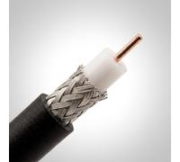 Silex | Cable Coaxial RG58 MIL C17 50 Ohm LSZH | Transmisión RF de bajas pérdidas | Instalaciones interiores y profesionales | Señal estable y máxima seguridad| 100 metros