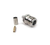 Silex | Conector Coaxial N(f) Hembra LMR240 Serie SX | Sistema Plug & Crimp | RF 50Ω hasta 11 GHz | Antenas DAS, equipos RF y medición profesional | 2 unds