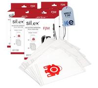 Silex Pack 4 Cajas de Bolsas Aspirador Compatible con Miele FJM Serie S2 S3 S4 S5 S6 S7, Complete C1, Compact C1/C, | Sistema Multicapa, Se Incluyen 16 Bolsas y 8 Filtros