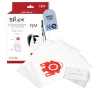 Silex Pack de 4 Bolsas Aspirador Compatible con Aspirador Miele FJM Serie S2 S3 S4 S5 S6 S7, Complete C1, Compact C1/C2 | 5 capas, 2 Filtros Incluidos
