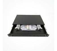 Silex | PatchPanel Fibra Óptica 1U para Rack 19” | Frontal 24 Puertos SC Dúplex y Portafusiones | Gestión Profesional Redes FTTH y CPD | Adaptadores SC No Incluidos