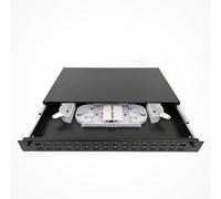 Silex | PatchPanel Fibra Óptica 1U para Rack 19” | Gestión Profesional de Redes FTTH y CPD | Incluye Frontal 32 Puertos SC y Portafusiones | Adaptadores SC No Incluidos | Uso Telecom