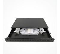 Silex | PatchPanel Fibra Óptica 1U para Rack 19” | Gestión Profesional de Redes FTTH y CPD | Incluye Frontal 24 Puertos SC y Portafusiones | Adaptadores SC No Incluidos | Uso Telecom