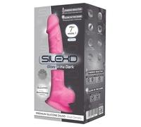 SILEXD - MODELO 1 PENE REALISTICO SILICONA PREMIUM SILEXPAN ROSA FLUORESCENTE 17