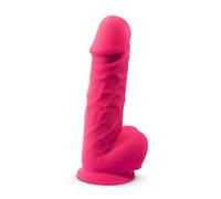 SILEXD Model 1 (8,5") Dildo Realista Rosa - Silicona Termorregulable Doble Densidad SILEXPAN, Base Ventosa, Eco-Friendly, 21.5cm