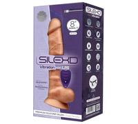 SILEXD Vibrador Modelo 1 – Silicona premium, realista, control remoto, 20 cm, piel clara