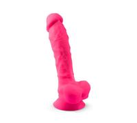 SILEXD Model 1 (9") Dildo Realista Rosa - Silicona Termorregulable Doble Densidad SILEXPAN, Base Ventosa, Eco-Friendly, 22.9cm