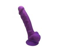 SILEXD - MODELO 1 PENE REALISTICO SILICONA PREMIUM SILEXPAN VIOLETA 17.5 CM