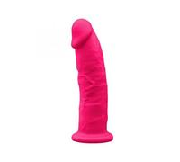 SILEXD - MODELO 2 PENE REALISTICO SILICONA PREMIUM SILEXPAN FUCSIA 23 CM