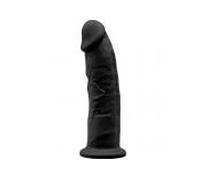 SILEXD - MODELO 2 PENE REALISTICO SILICONA PREMIUM SILEXPAN NEGRO 15 CM