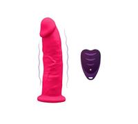 Silexd - pene realÃstico modelo 2 rosa + control remoto lrs 17 cm