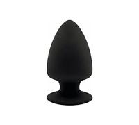 SILEXD Plug Anal Model 1 XS - Silicona Termorregulable SILEXPAN, Hipoalergénico, Sin Ftalatos, Waterproof, Negro
