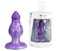 SILEXD - QUEEN PLUG ANAL FANTASY SILICONA LIQUIDA TERMOREACTIVO LILA 9.2 CM