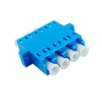 SILEXFIBER Silex | Adaptador Fibra Óptica LC UPC | Adaptador pasamuros para patch panel y roseta | Unión de conectores en rack/ODF | Para redes FO | Conexión ordenada y segura | pack 25 unds