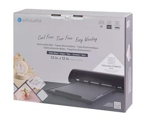 Silhouette America ESMTBLK - Alfombrilla de corte electrostática, 30,5 x 30,5 cm, color negro